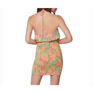 lost & wonder Eternal Lights Floral Minidress Peach. Size Large. NWOT